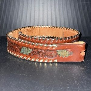 Vintage leather child’s belt by Nocona Boot Company